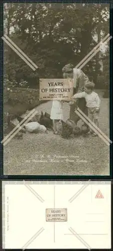 Orig. AK Prinzessin Franz mit Prinzessin Maria und Prinz Ludwig von Bayern beim