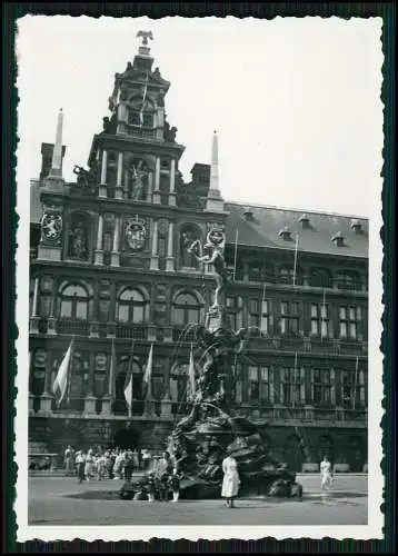 8x Foto Reise nach Antwerpen Belgien von 1940 Feldpost AK bis 1953