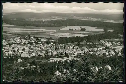 Foto AK Ansichtskarte Postkarte Bad Driburg mit Blick von der Iburg auf den Ort