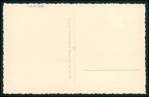 Foto AK Ansichtskarte List auf Sylt Teilansicht d. Ortschaft Reetdachhäuser 1937