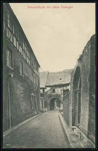 AK Beilstein an der Mosel Straßen-Flucht mit altem Torbogen 1912