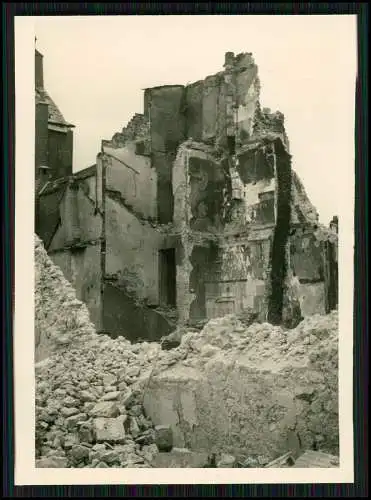 3x Foto Kriegszerstörungen in Orléans Loire Frankreich 1940-41