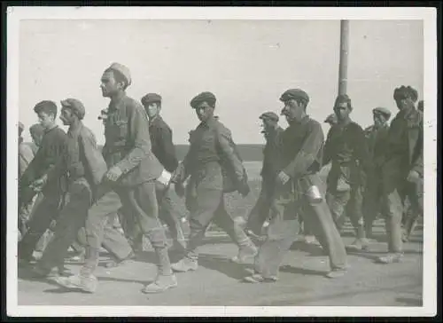 Foto 18×13 cm Gefangene Soldaten Polen Russland 1942