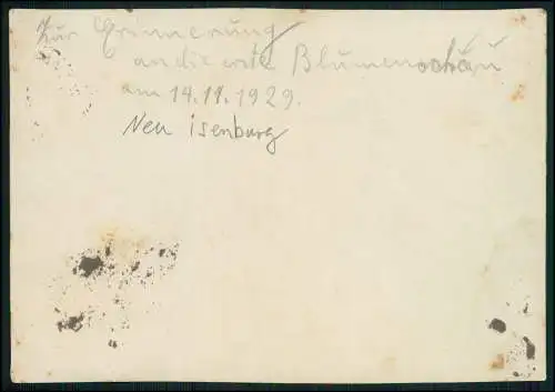 Foto 18×12cm Erinnerung an Blumenschau Neu-Isenburg Frankfurt Offenbach 1929