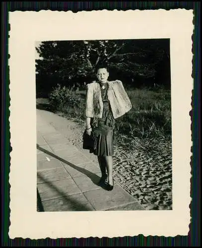 6x Foto elegante hübsche junge Dame am Bahnhof und vieles mehr 1939