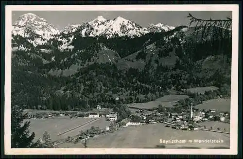 Foto AK Panorama Bayrischzell Mangfallgebirge Oberbayern Blick auf Wendelstein