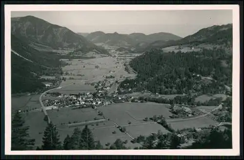 Foto AK Bayrischzell Mangfallgebirge Oberbayern Luftbild Panorama m. Alpen Berge