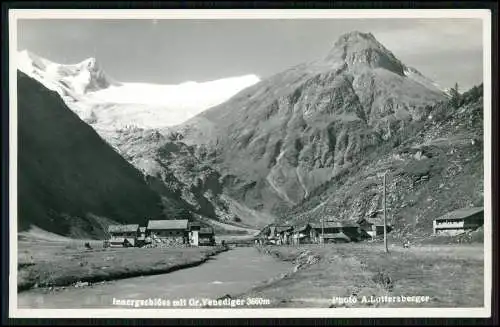 Foto AK Innergschlöß Tirol Hohe Zann Schwarzwand Gr. + Kl. Venediger  Echt Foto