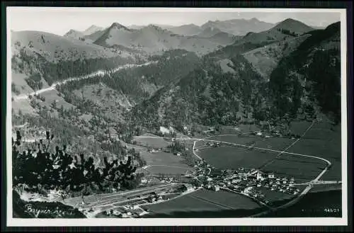 Foto AK Bayrischzell im Mangfallgebirge Oberbayern Panorama mit Alpen Echt Foto