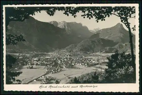 Foto AK Bad Reichenhall mit Reiteralpe Panorama mit Alpen Blick Echt Foto