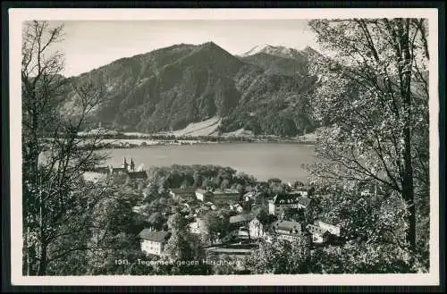 Foto AK Tegernsee in Oberbayern, Blick über den See zum Hirschberg Echt Foto