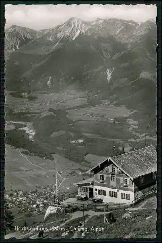 Foto AK Hochgernhaus Berghütte Marquartstein im Chiemgau Dorf mit Alpenblick