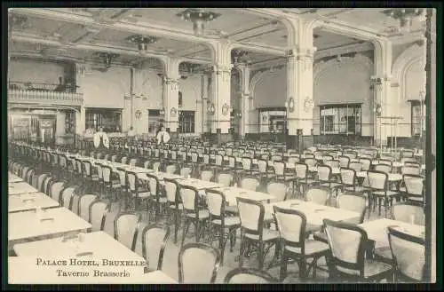 AK Bruxelles Brüssel Palace Hotel Taverne Brasserie großer Saal 1919 gelaufen