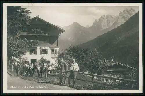 Foto AK Kufstein in Tirol Pfandlhof Ebbs Österreich Wilder Kaiser 1932 gelaufen