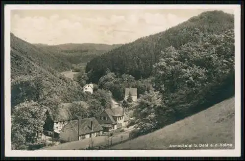 Foto AK Asmecketal bei Dahl Volme Hagen Pension Funkenhaus Hotel Restaurant 1941