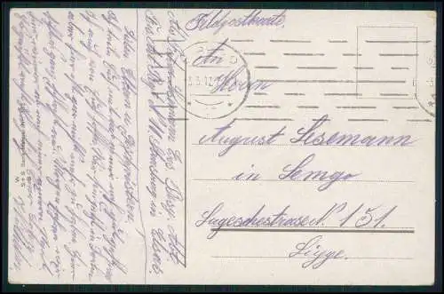 AK Berlin Schloss Bellevue Amtssitz des Bundespräsidenten 1917 Feldpost laufen