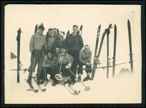 9x Foto junge Männer Jungs Ski Fuchsjagd oä. Königstein Hofheim Kronberg Taunus.
