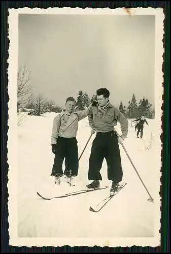 7x Foto junge Männer Jungs Ski Fuchsjagd oä. Königstein Hofheim Kronberg Taunus
