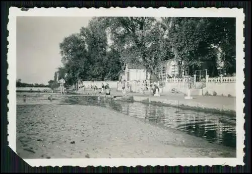 Foto Soldaten der Wehrmacht Baden im Strandbad Freibad Freizeit Kleiner See 1941