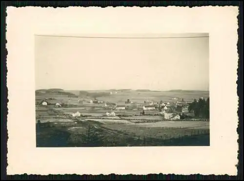 2x Foto Dorf Panorama Schlesien bei Breslau ? 1941 brennendes Haus