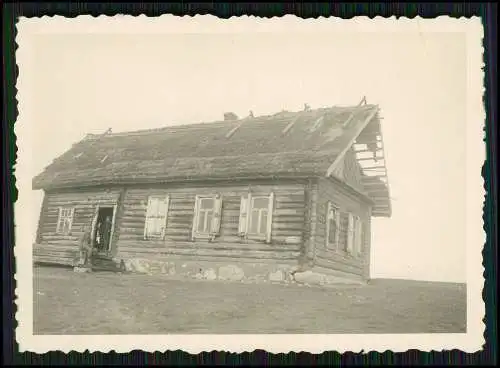 9x Foto Dorf Bauern Häuser Smolensk Russland Grenze Belarus Soldaten uvm. 1942