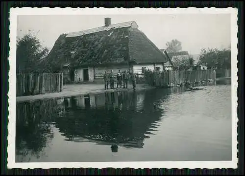 5x Foto Dorf bei Smolensk Russland Grenze Belarus Soldaten uvm. 1942