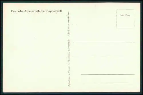 2x Foto AK Deutsche Alpenstraße bei Bayrischzell