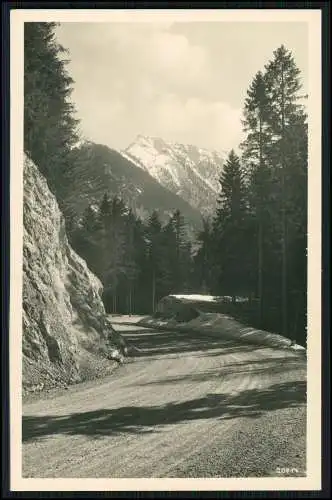 2x Foto AK Deutsche Alpenstraße bei Bayrischzell