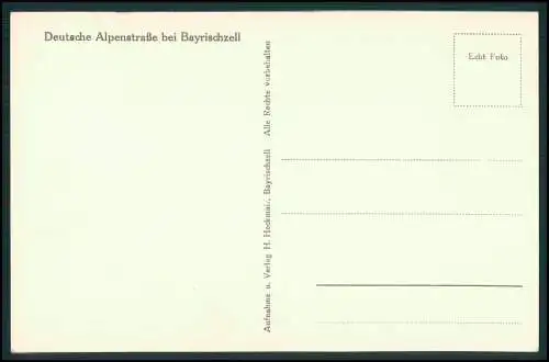 2x Foto AK Deutsche Alpenstraße bei Bayrischzell