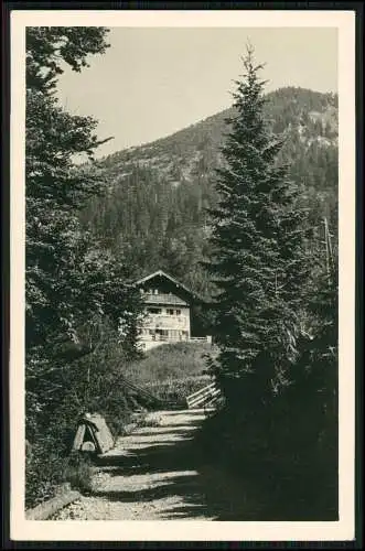 Foto AK Neuhaus Schliersee Lr.Miesbach Bergheim der Isarwerke Relief an Hauswand