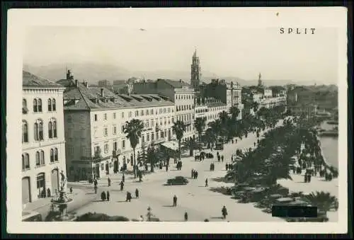 2x AK Split Kroatien Blick auf die Promenade und Istocno krilo Peristila 1941