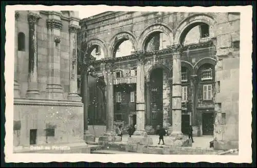2x AK Split Kroatien Blick auf die Promenade und Istocno krilo Peristila 1941