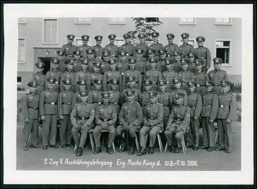 Foto 18x13cm - 2. Zug V. Ausbildungslehrgang Erg. Nachrichten Kompanie 6 - 1936