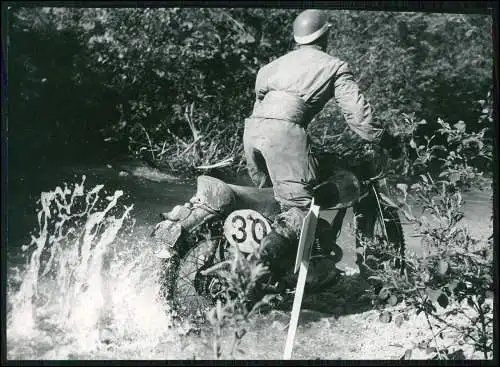 Pressefoto 18x13cm Motorrad Motocross-Rennen im Gelände 1950-65 NRW u.a. Nr. 51