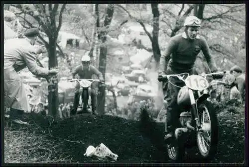 Pressefoto 15x13cm Motorrad Motocross-Rennen im Gelände 1950-65 NRW u.a. Nr. 49