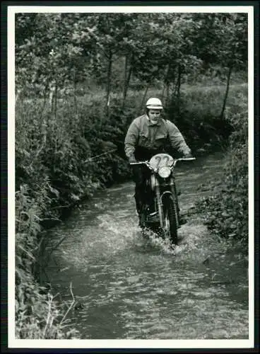 Pressefoto 15x13cm Motorrad Motocross-Rennen im Gelände 1950-65 NRW u.a. Nr. 47