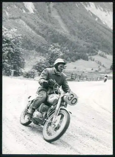 Pressefoto 18x13cm Motorrad Motocross-Rennen im Gelände 1953-65 NRW u.a. Nr. 39