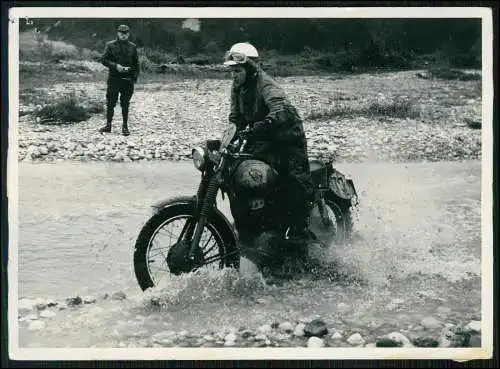 Pressefoto 18x13cm Motorrad Motocross-Rennen im Gelände 1953-65 NRW u.a. Nr. 23