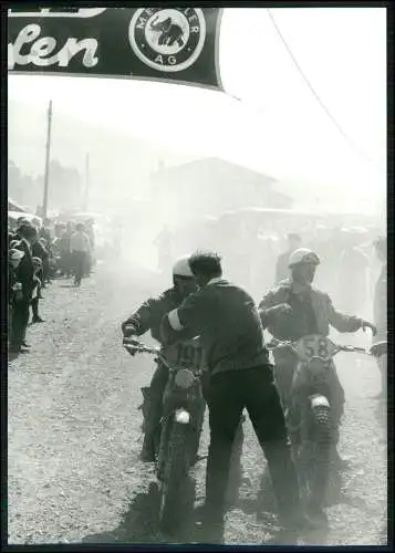 Pressefoto 18x13cm Motorrad Motocross-Rennen im Gelände 1953-65 NRW u.a. Nr. 21