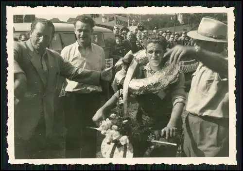 Foto AK 10x7 Motorrad Motocross-Rennen Gelände 1953-65 Nordrhein-Westfalen Nr.16