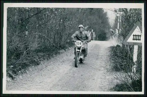 Foto AK 14x9 Motorrad Motocross-Rennen Gelände 1953-65 Nordrhein-Westfalen Nr.12