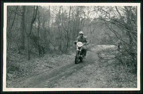 Foto AK 14x9 Motorrad Motocross-Rennen Gelände 1953-65 Nordrhein-Westfalen Nr.11