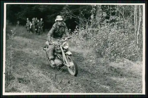 Foto AK 14x9 Motorrad Motocross-Rennen Gelände 1953-65 Nordrhein-Westfalen Nr.10