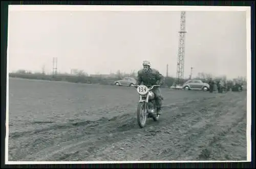 Foto AK 14x9 Motorrad Motocross-Rennen Gelände 1953-65 Nordrhein-Westfalen Nr. 9