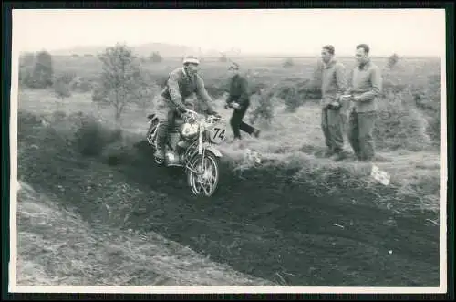 Foto AK 14x9 Motorrad Motocross-Rennen Gelände 1953-65 Nordrhein-Westfalen Nr. 6