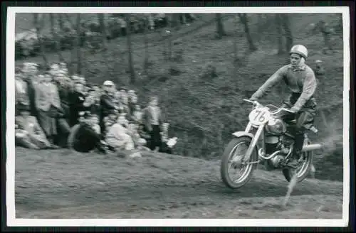 Foto AK 14x9 Motorrad Motocross-Rennen Gelände 1953-65 Nordrhein-Westfalen Nr. 3