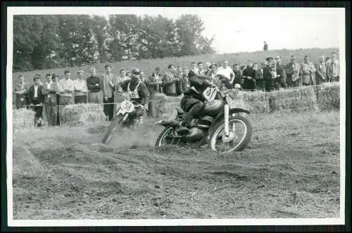 Foto AK 14x9 Motorrad Motocross-Rennen Gelände 1953-65 Nordrhein-Westfalen Nr. 1