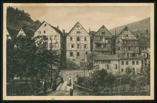 AK Ansichtskarte Postkarte Schiltach im Schwarzwald Fachwerkhäuser 1932 gelaufen