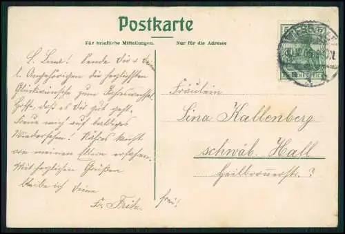 AK Wiesbaden in Hessen, Rathaus 1905 gelaufen