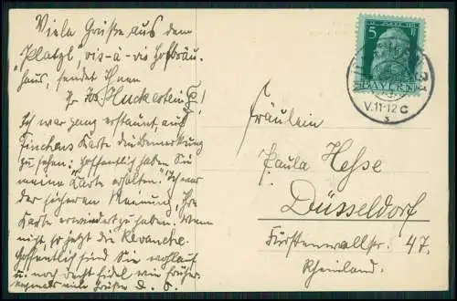 AK München Propyläen, Durchblick auf Königlichen Platz und Obelisk 1914 gelaufen